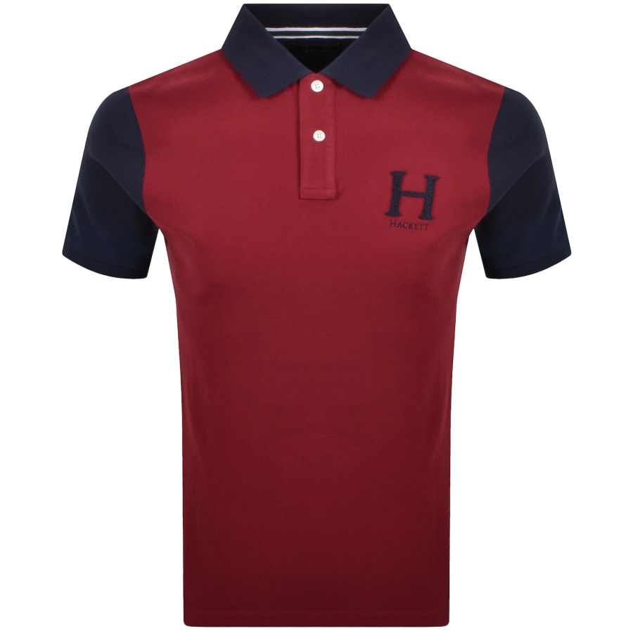 Image number 2 for Hackett Heritage Peaks Polo T Shirt Red