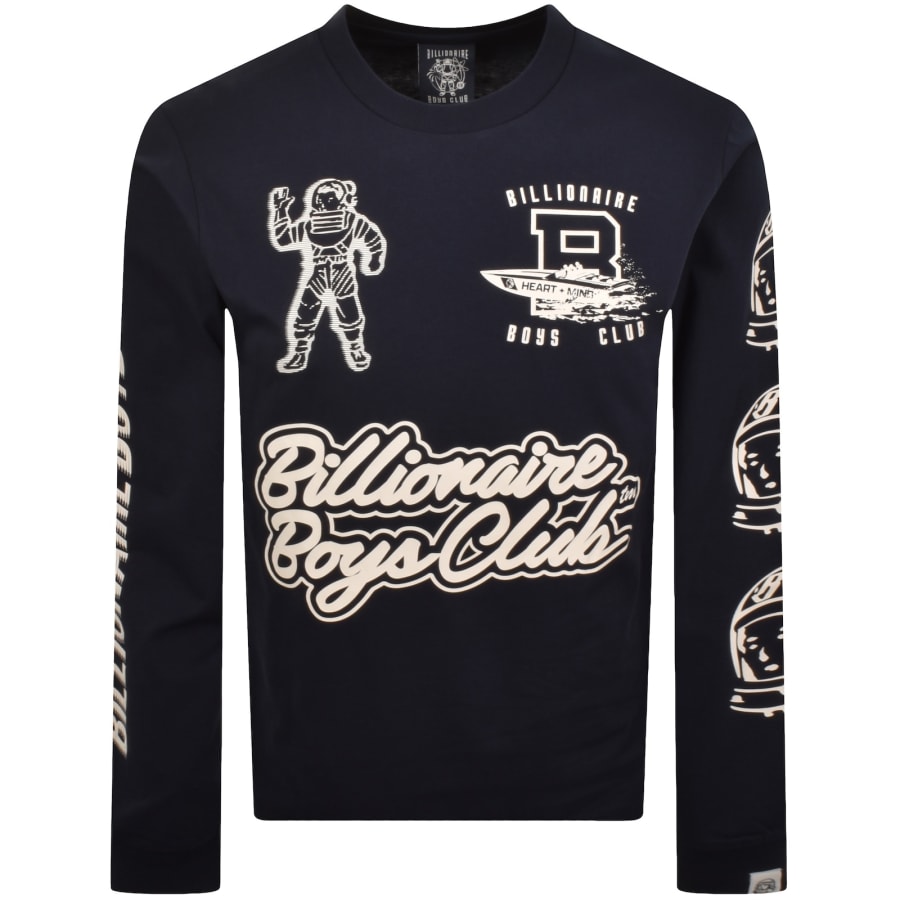 Image number 2 for Billionaire Boys Club Global Regatta T Shirt Navy