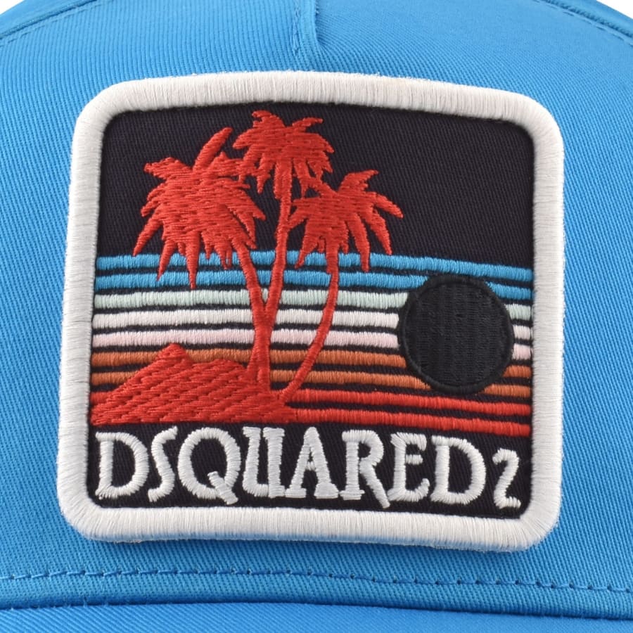Image number 5 for DSQUARED2 Patch Baseball Cap Blue