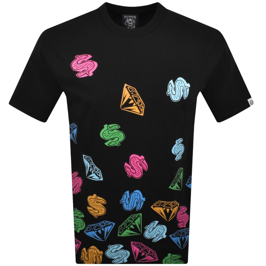 Image number 2 for Billionaire Boys Club Diamonds Dollars T Shirt Bla