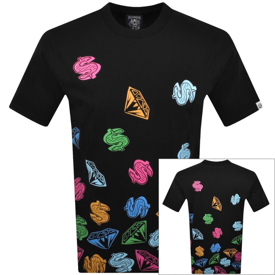 Image number 1 for Billionaire Boys Club Diamonds Dollars T Shirt Bla