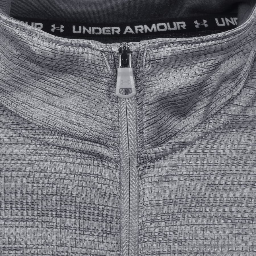 Image number 4 for Under Armour Tech Utility Quarter Zip T Shirt Grey