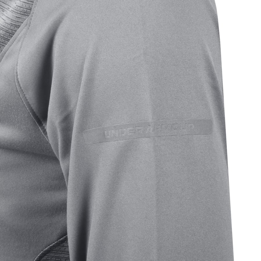 Image number 5 for Under Armour Tech Utility Quarter Zip T Shirt Grey