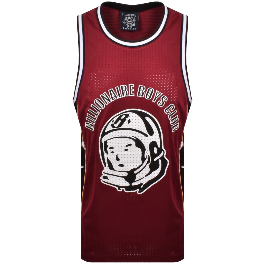 Image number 2 for Billionaire Boys Club Mesh Baseball Vest Red