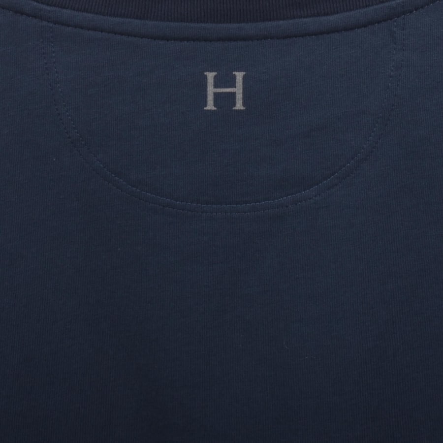 Image number 4 for Hackett Small Logo T Shirt Blue