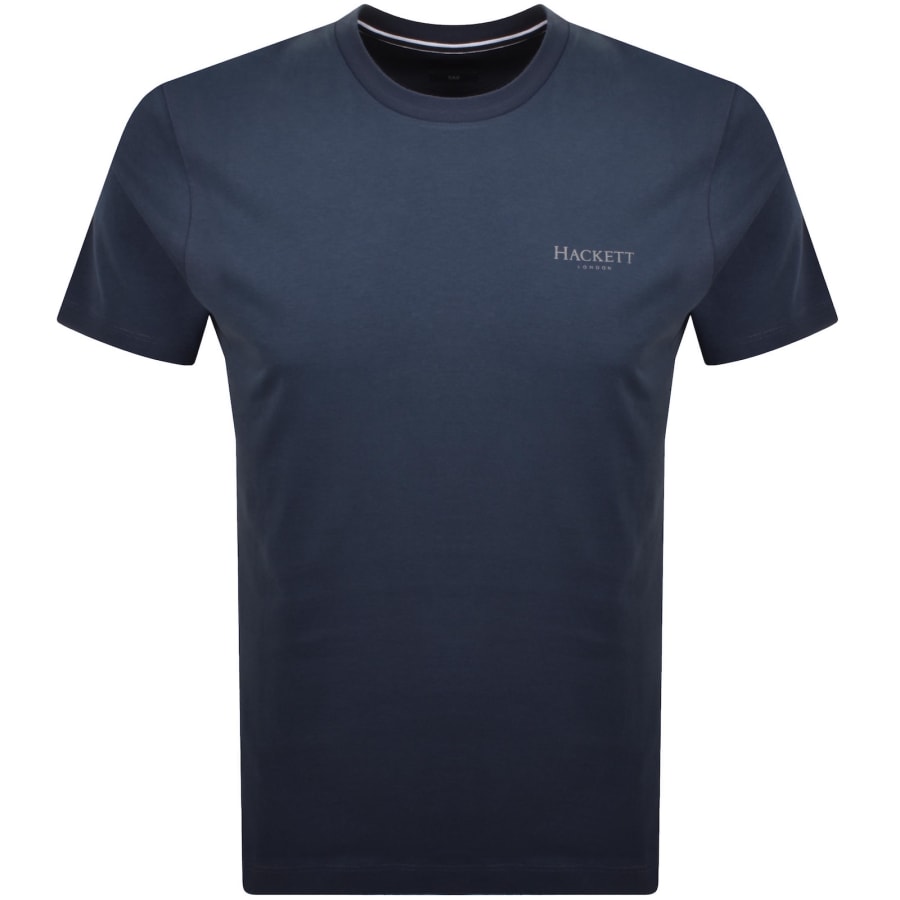 Image number 1 for Hackett Small Logo T Shirt Blue
