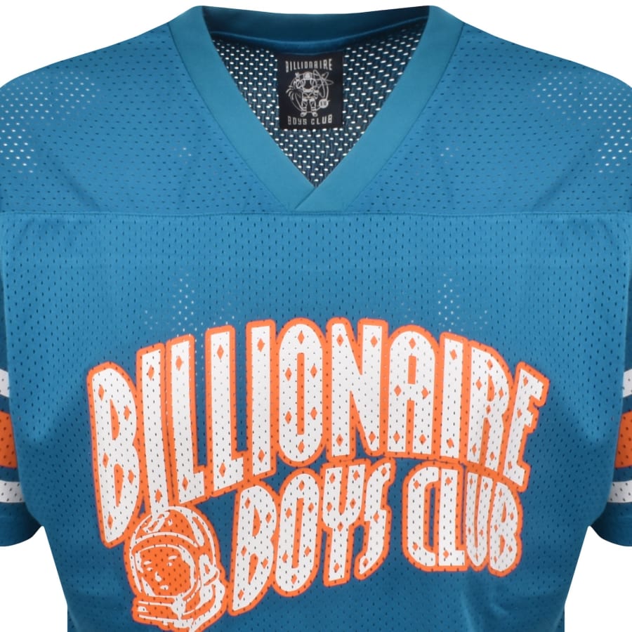 Image number 3 for Billionaire Boys Club Mesh Football T Shirt Blue