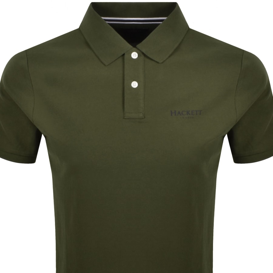 Image number 2 for Hackett Essential Logo Polo T Shirt Green