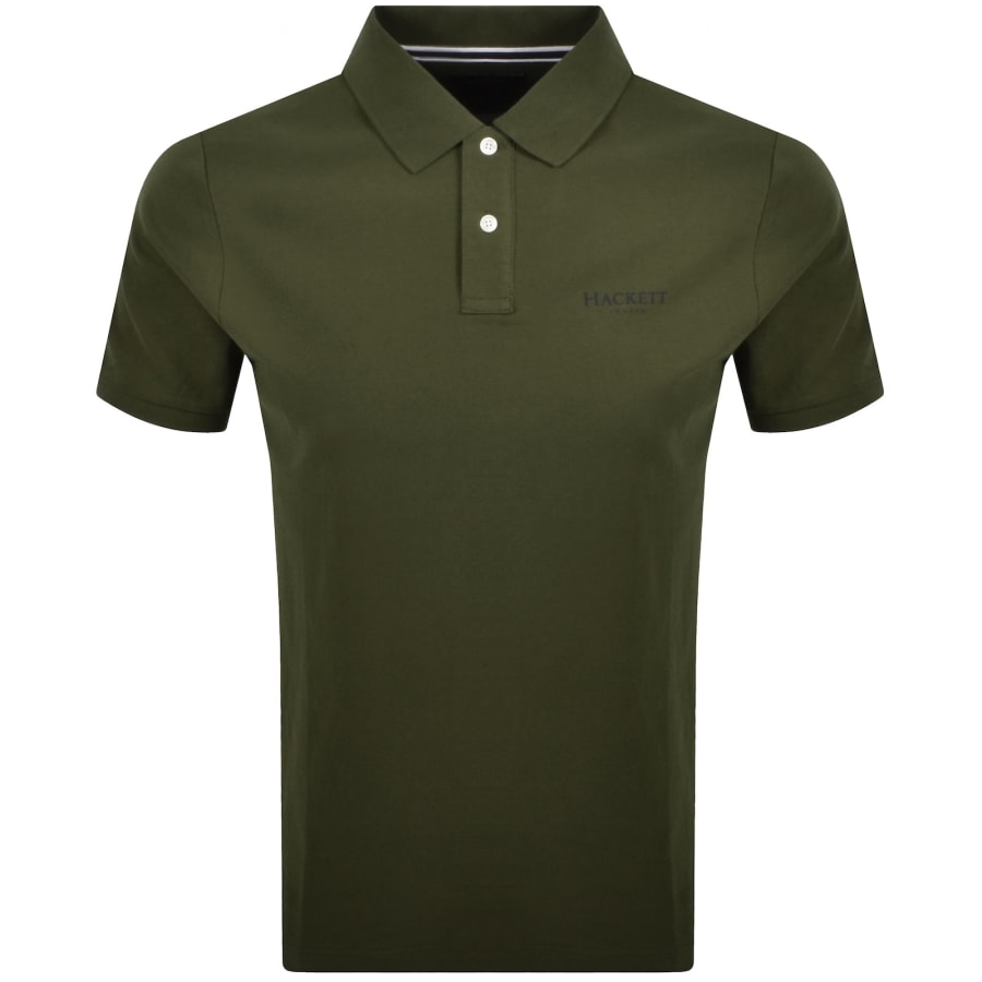 Image number 1 for Hackett Essential Logo Polo T Shirt Green