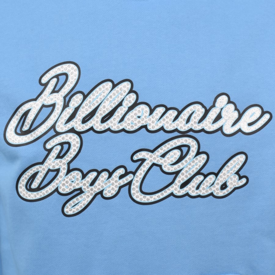 Image number 3 for Billionaire Boys Club Diamond Script Hoodie Blue