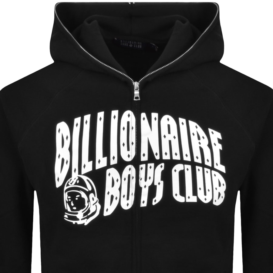Image number 2 for Billionaire Boys Club Full Zip Logo Hoodie Black