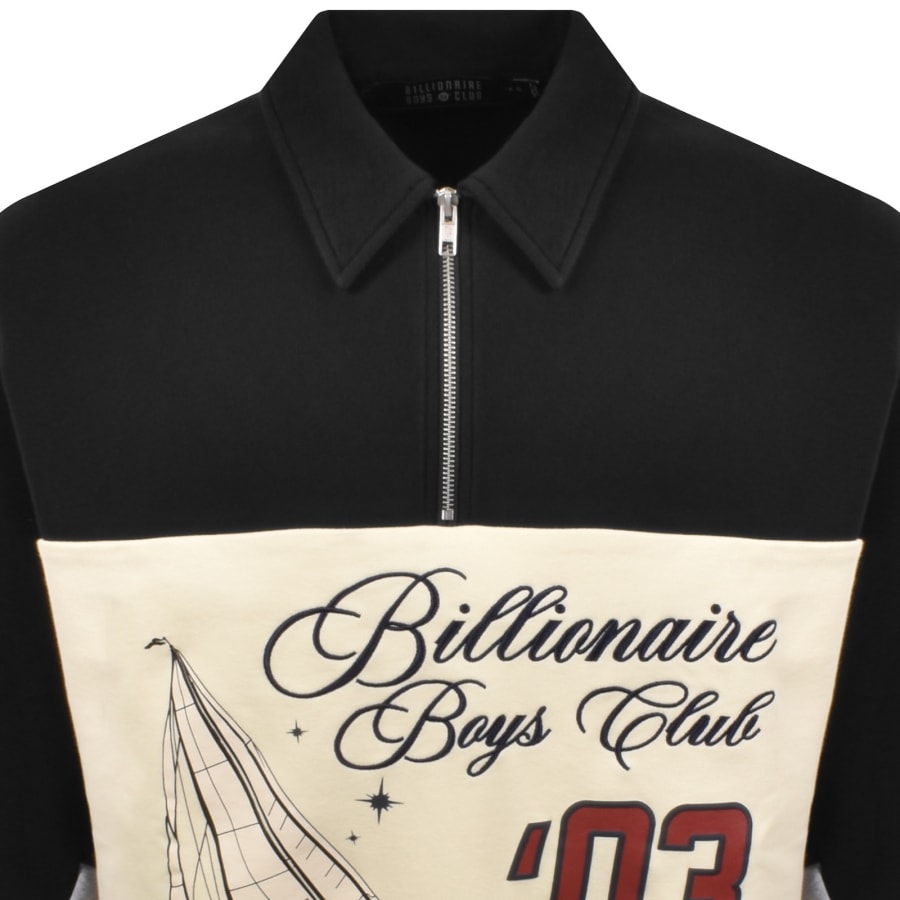 Image number 3 for Billionaire Boys Club Quarter Zip Sweatshirt Black