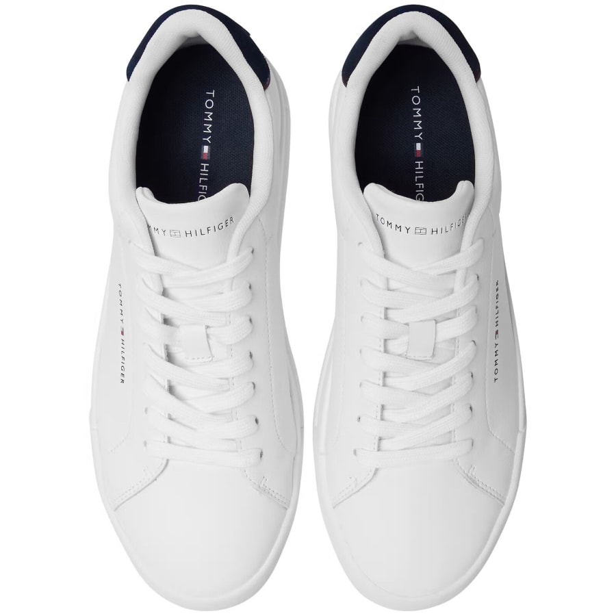Image number 3 for Tommy Hilfiger Court Trainers White