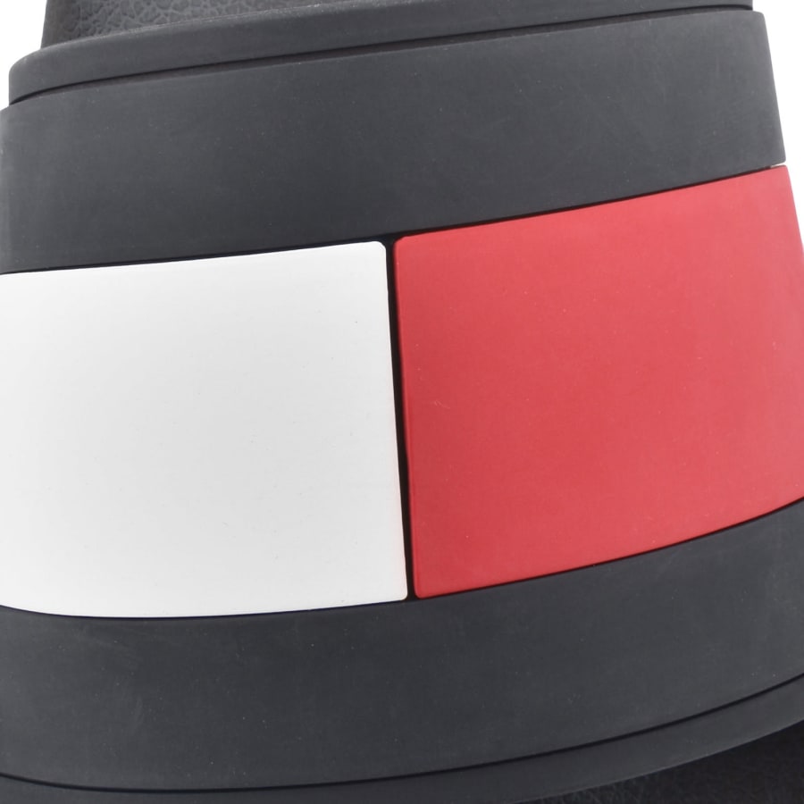 Image number 4 for Tommy Hilfiger Flag Pool Sliders Navy