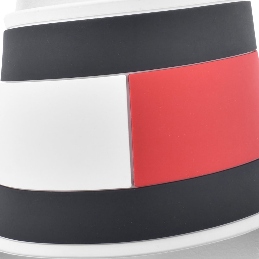 Image number 4 for Tommy Hilfiger Flag Pool Sliders White