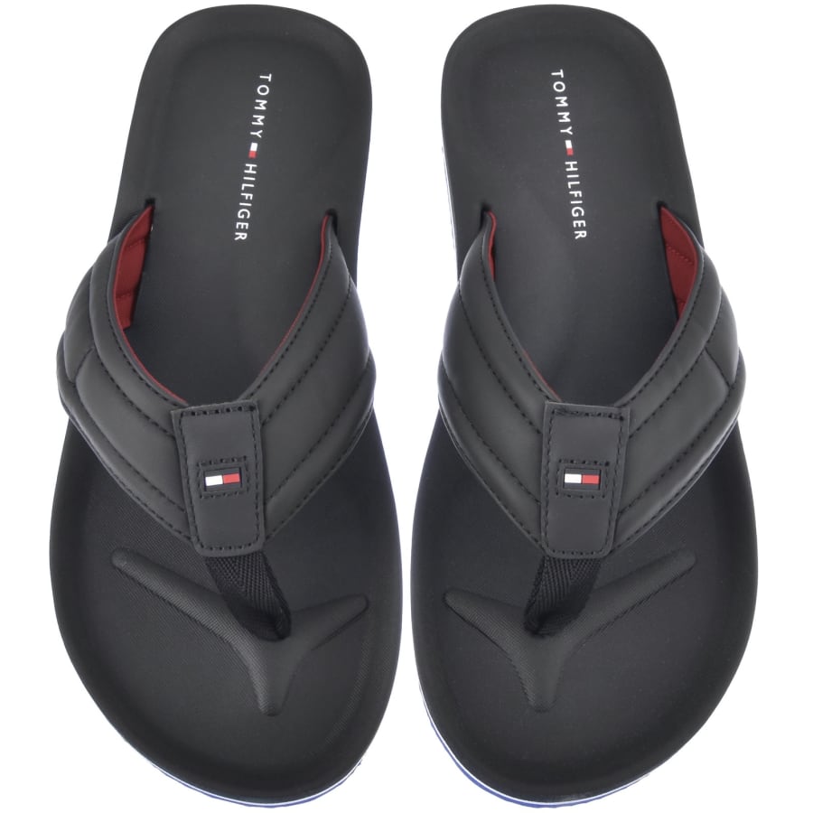 Image number 1 for Tommy Hilfiger Padded Beach Flip Flops Navy