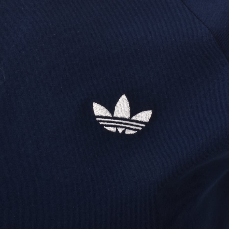 Image number 3 for adidas 3 Stripes T Shirt Navy
