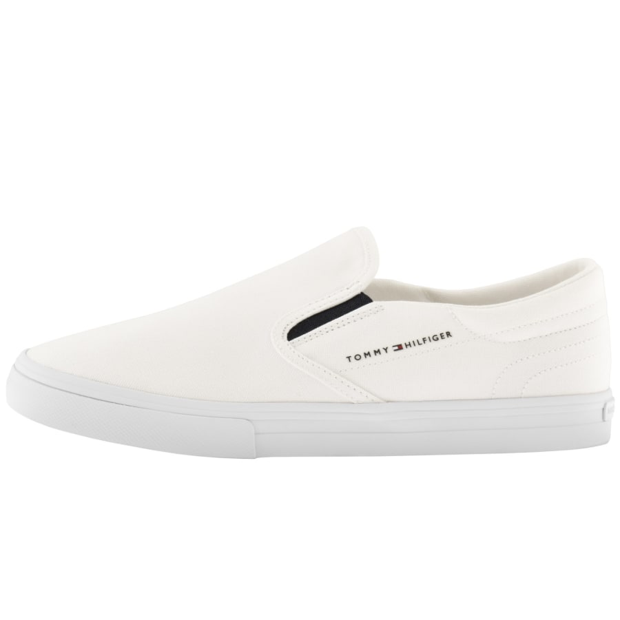 Image number 1 for Tommy Hilfiger Slip On Core Trainers White