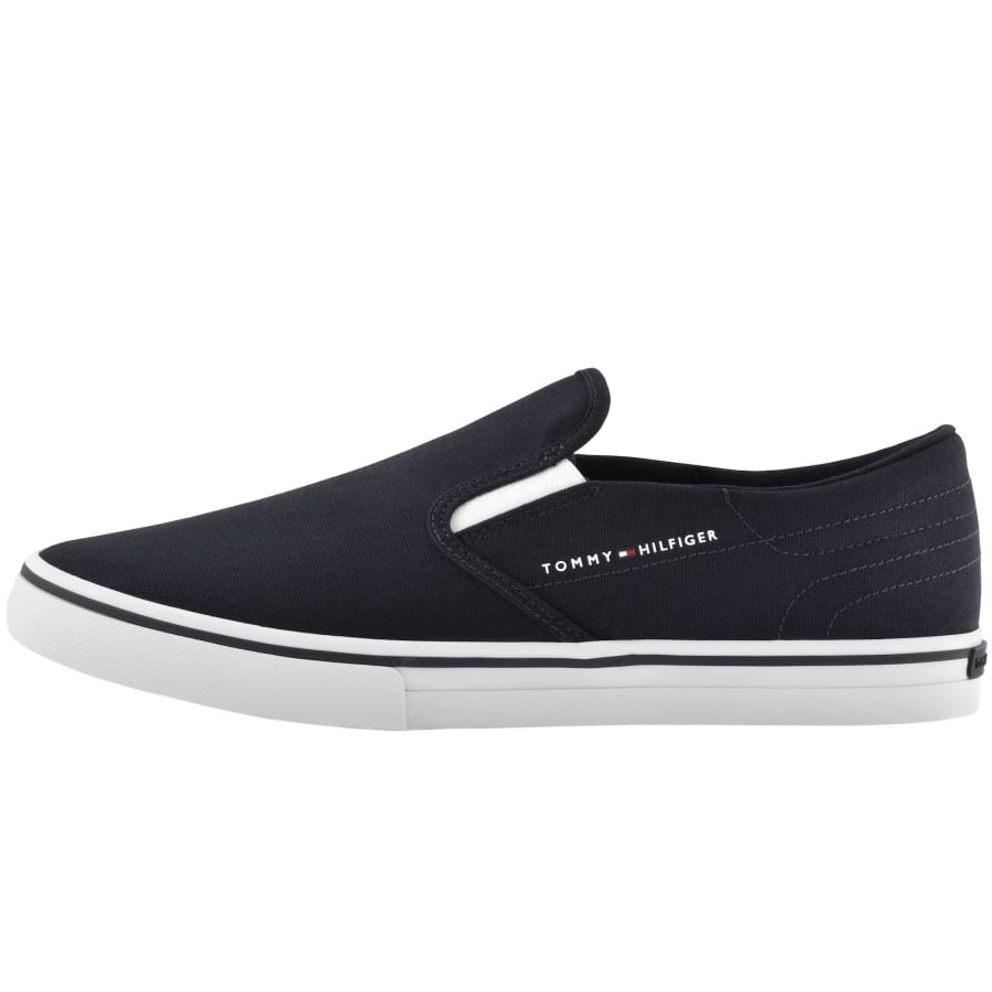 Image number 1 for Tommy Hilfiger Slip On Core Trainers Navy