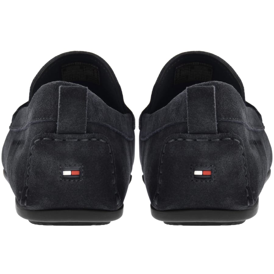 Image number 2 for Tommy Hilfiger Suede Driver Shoes Navy
