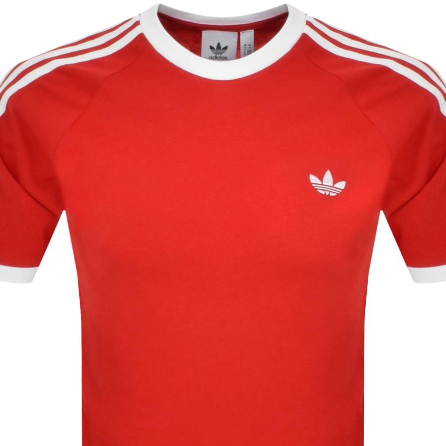 Image number 2 for adidas Trefoil Logo T Shirt Red