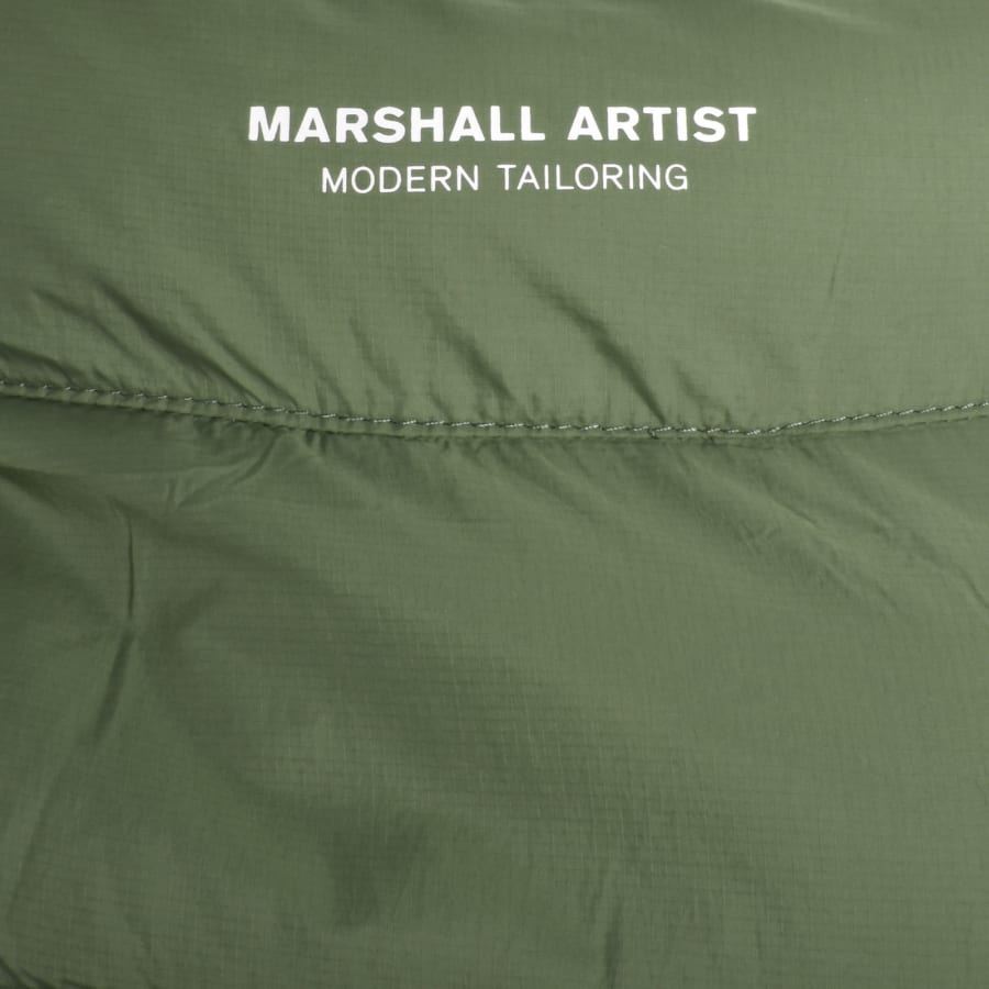 Image number 4 for Marshall Artist Oakdale Bubble Gilet Khaki Green