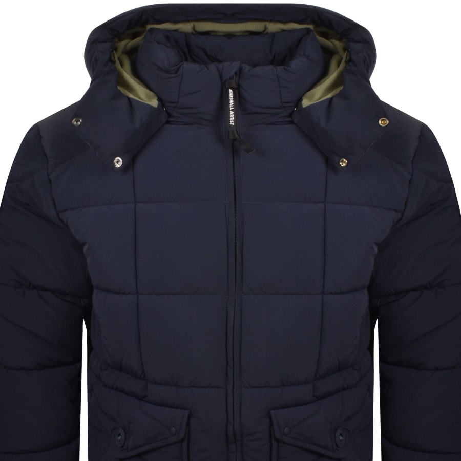 Image number 3 for Marshall Artist Yukon Bubble Jacket Navy