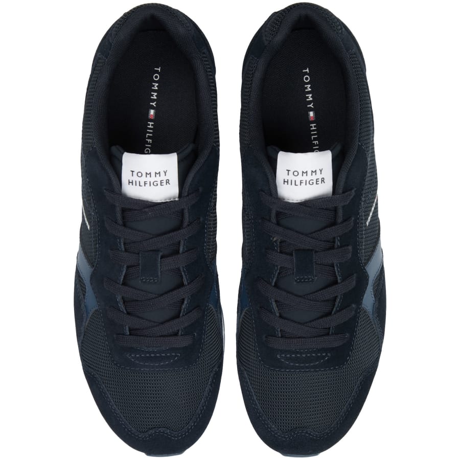 Image number 3 for Tommy Hilfiger Runner Icon Mix Trainers Blue