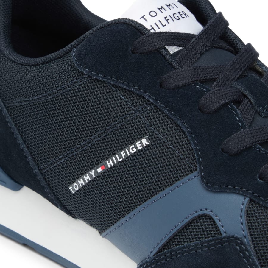 Image number 4 for Tommy Hilfiger Runner Icon Mix Trainers Blue