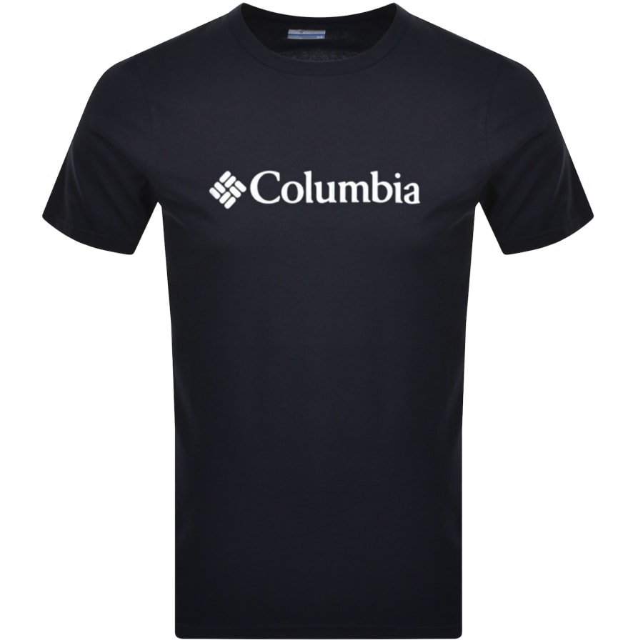 Image number 1 for Columbia Basic Logo T Shirt Navy