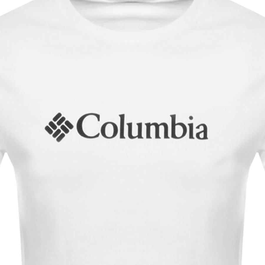 Image number 3 for Columbia Basic Logo T Shirt White