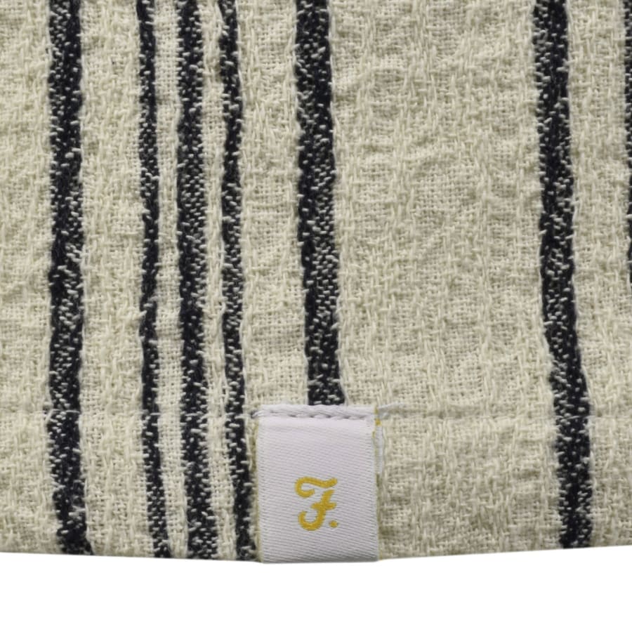 Image number 3 for Farah Simon Striped Shirt Ecru