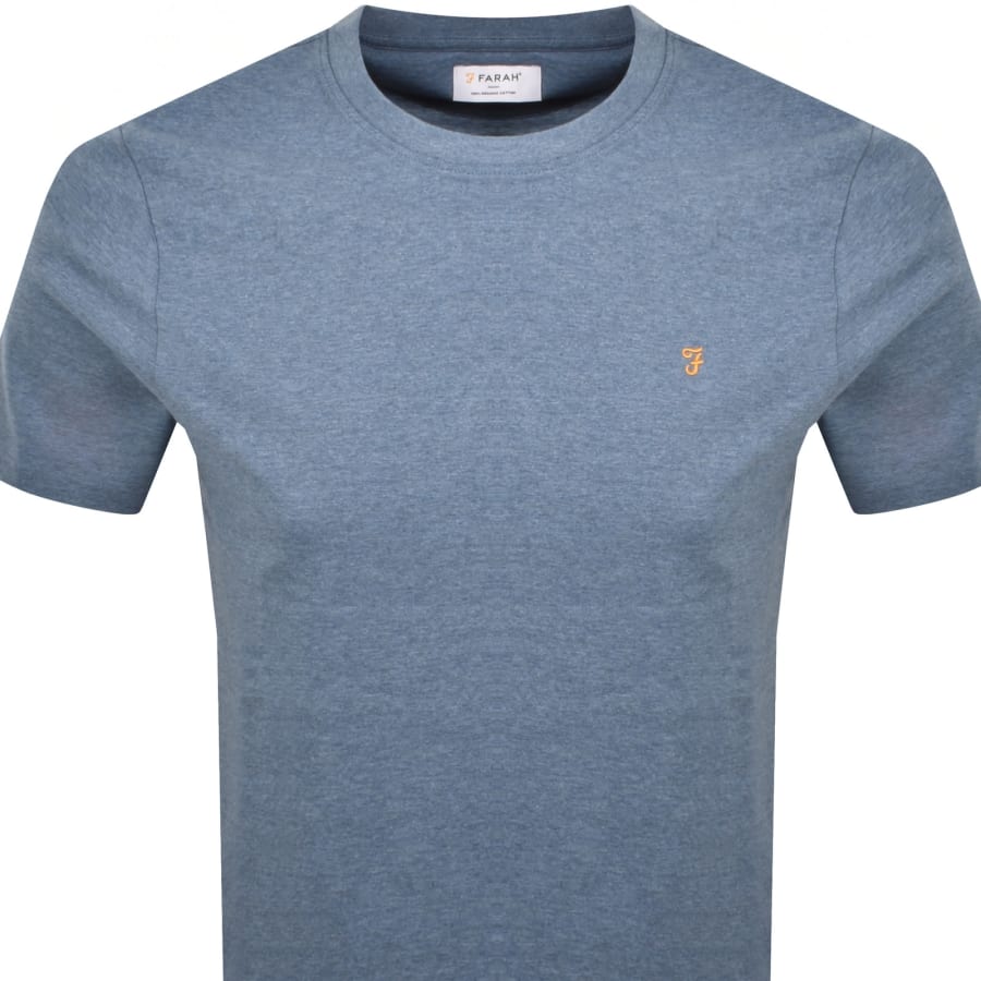 Image number 2 for Farah Danny Regular Fit T Shirt Blue