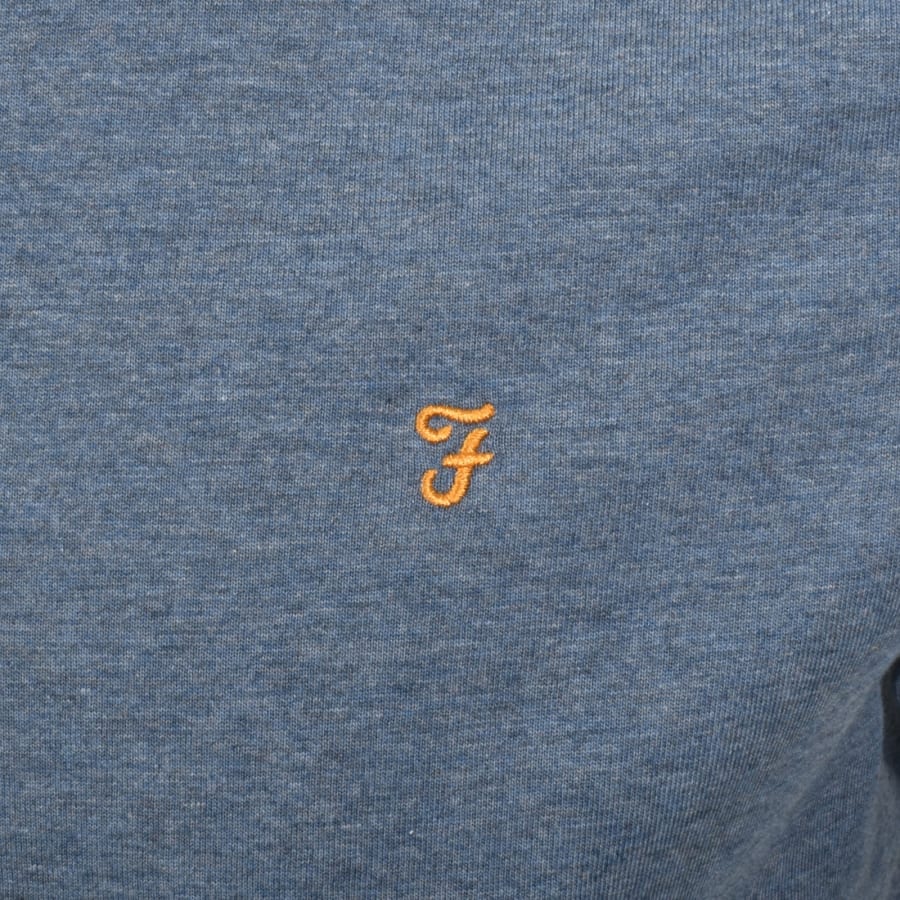 Image number 3 for Farah Danny Regular Fit T Shirt Blue