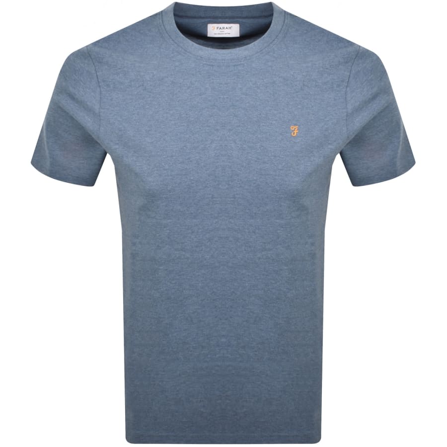 Image number 1 for Farah Danny Regular Fit T Shirt Blue