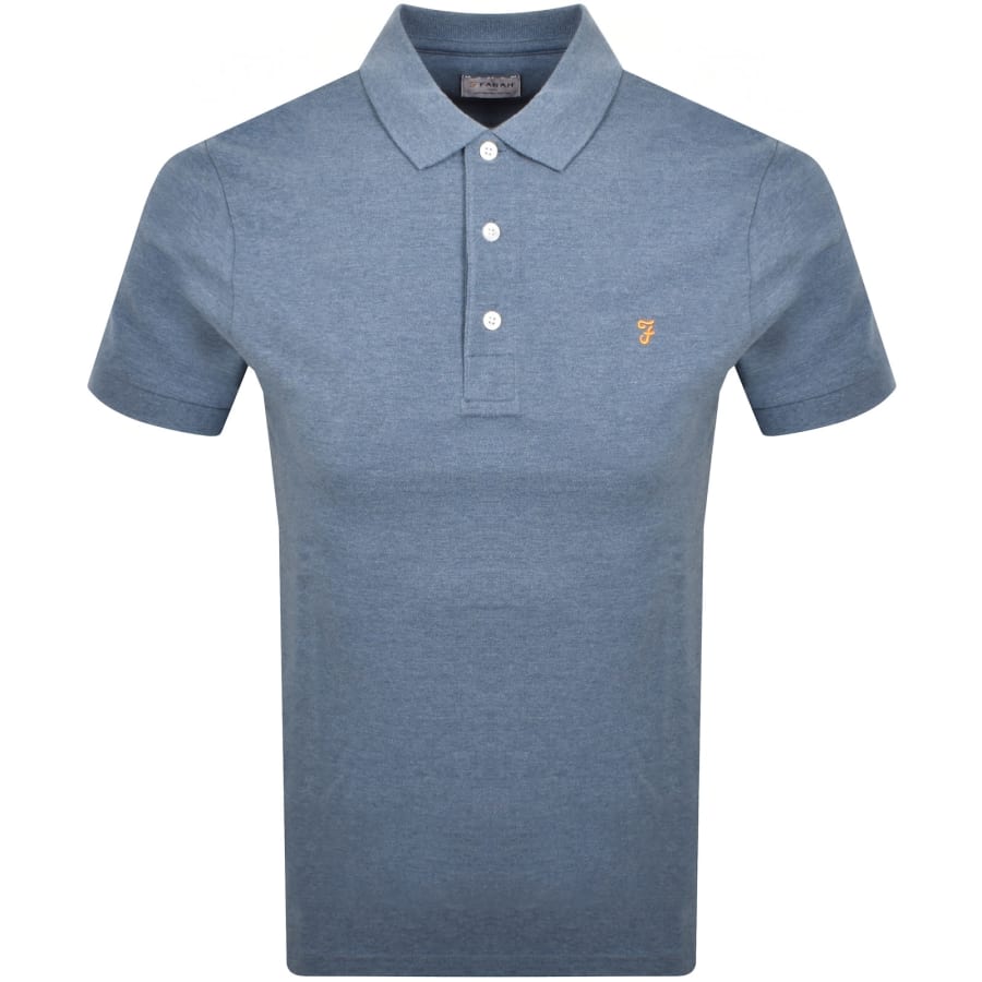 Image number 1 for Farah Blanes Polo T Shirt Blue