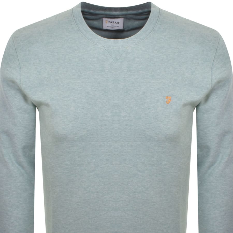 Image number 2 for Farah Tim New Crew Neck Sweatshirt Green