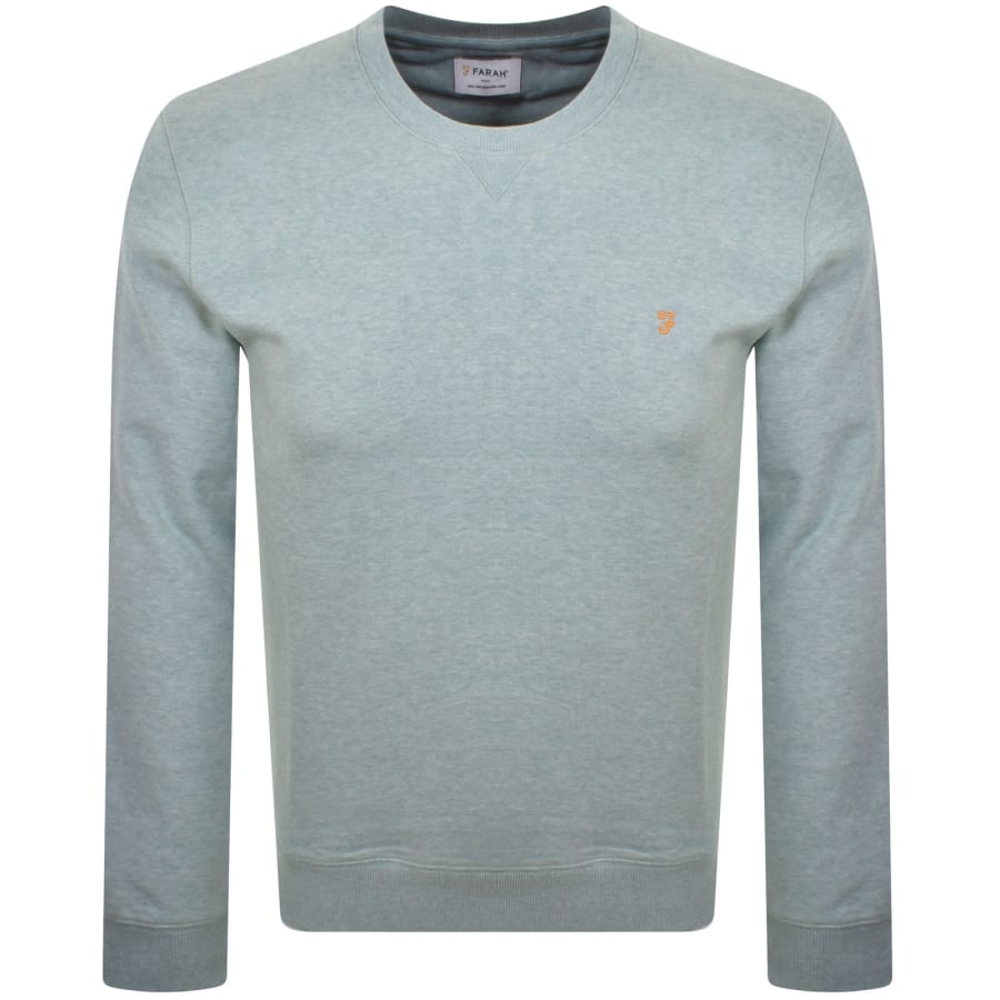 Image number 1 for Farah Tim New Crew Neck Sweatshirt Green