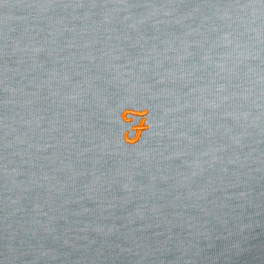 Image number 3 for Farah Jim Quarter Zip Sweatshirt Green