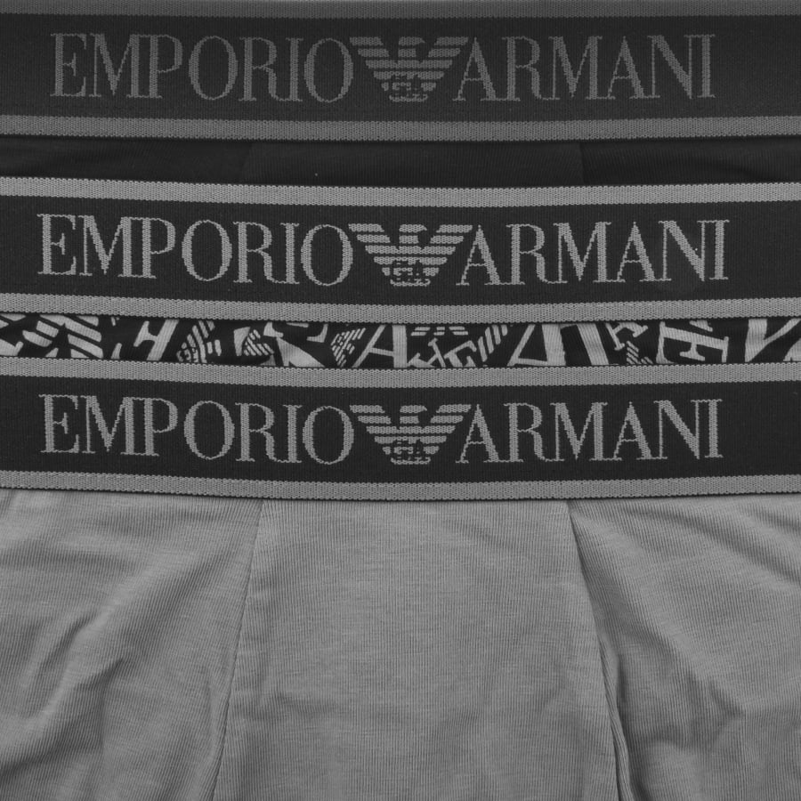 Image number 5 for Emporio Armani 3 Pack Boxers Black