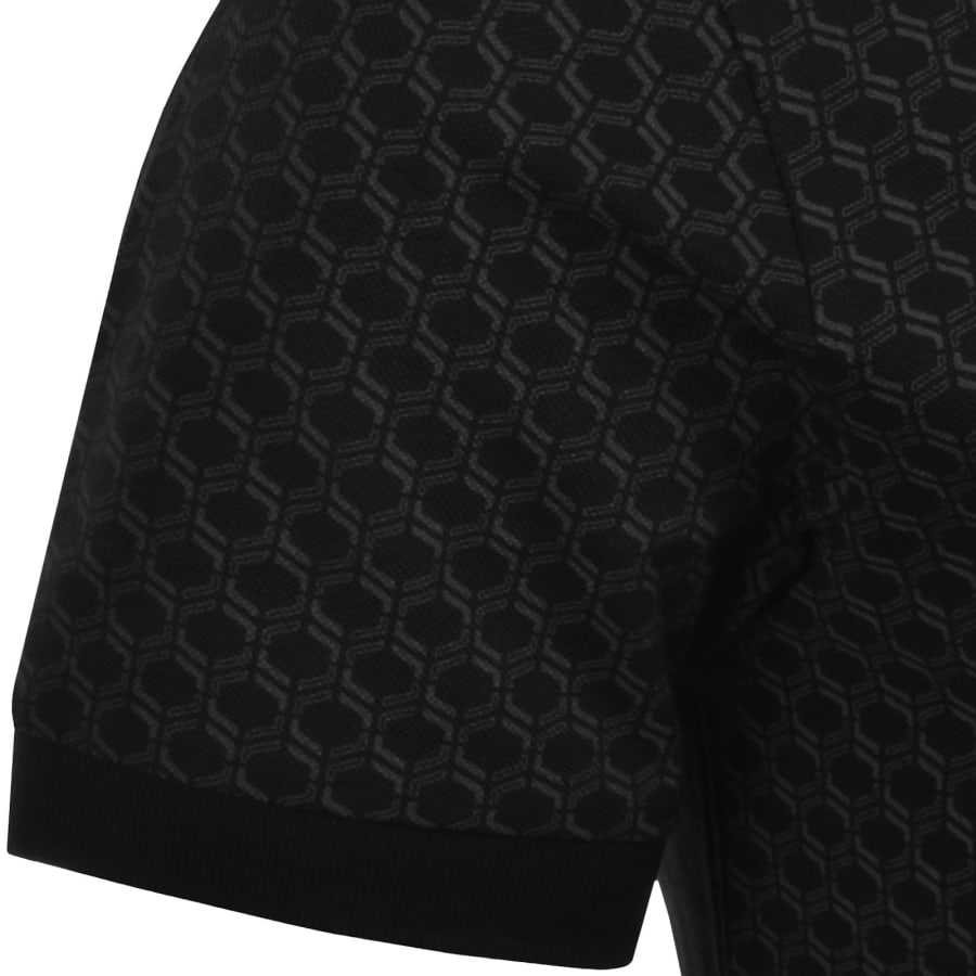 Image number 5 for BOSS Pattern Polo T Shirt Black