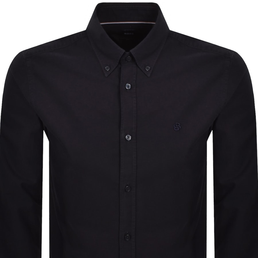 Image number 2 for BOSS H Roan Slim Fit Shirt Navy