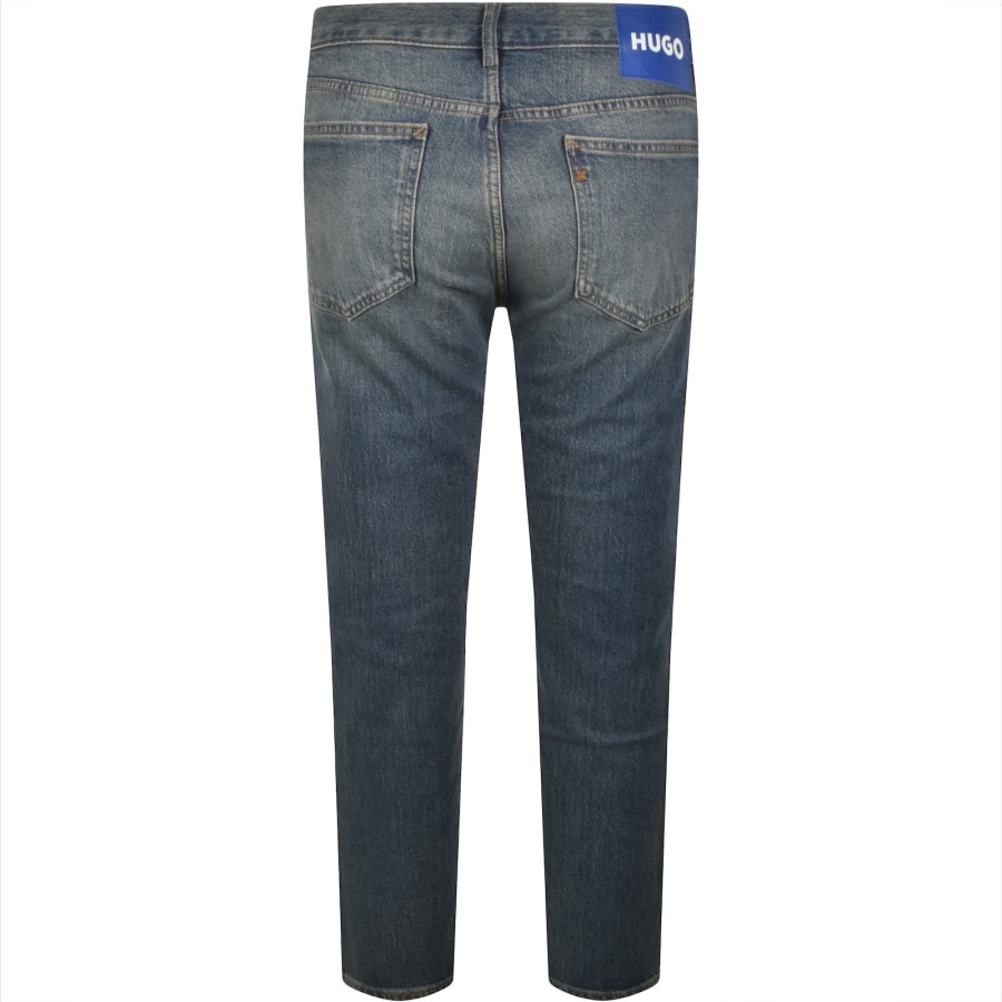 Image number 3 for HUGO Blue Slim Fit Ash Medium Blue Jeans