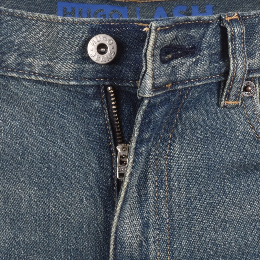 Image number 5 for HUGO Blue Slim Fit Ash Medium Blue Jeans