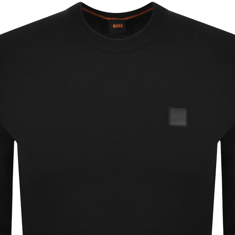 Image number 2 for BOSS Kanovano Knit Jumper Black