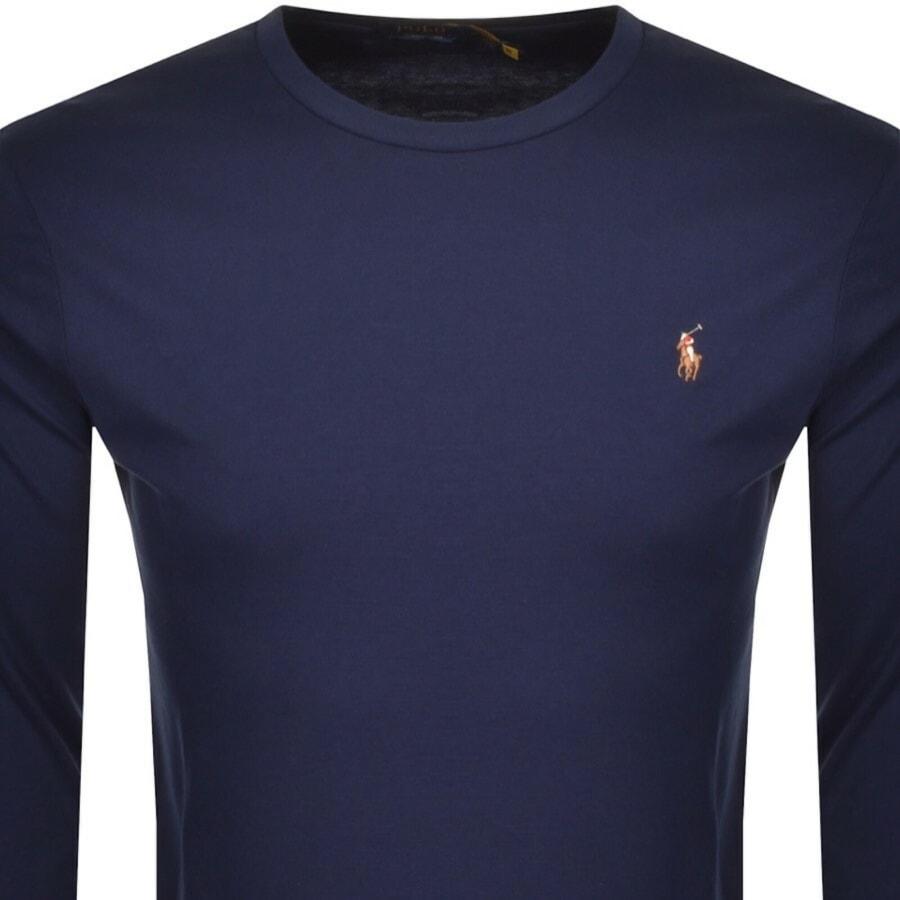 Image number 2 for Ralph Lauren Long Sleeved T Shirt Navy