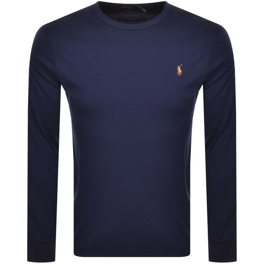 Image number 1 for Ralph Lauren Long Sleeved T Shirt Navy