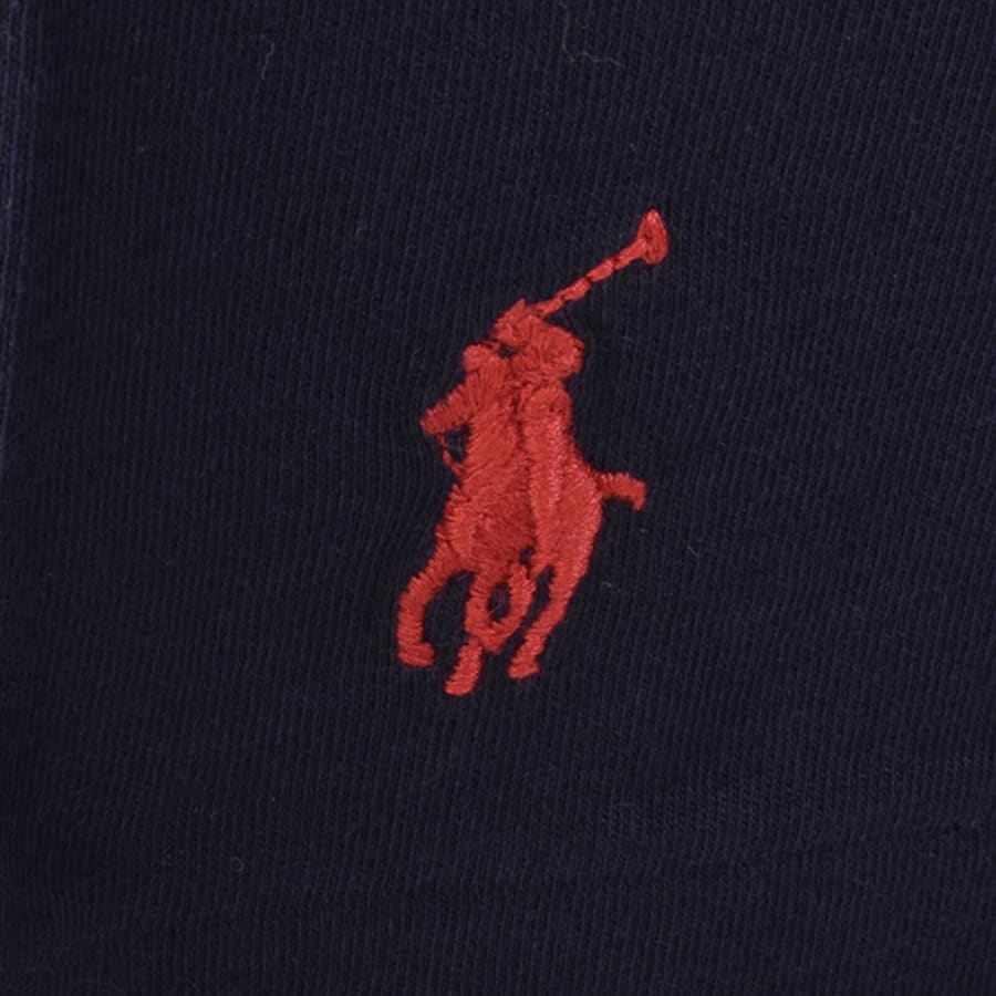 Image number 3 for Ralph Lauren Long Sleeved Hooded T Shirt Navy