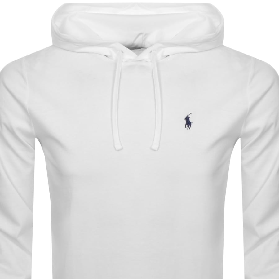 Image number 2 for Ralph Lauren Long Sleeved Hooded T Shirt White