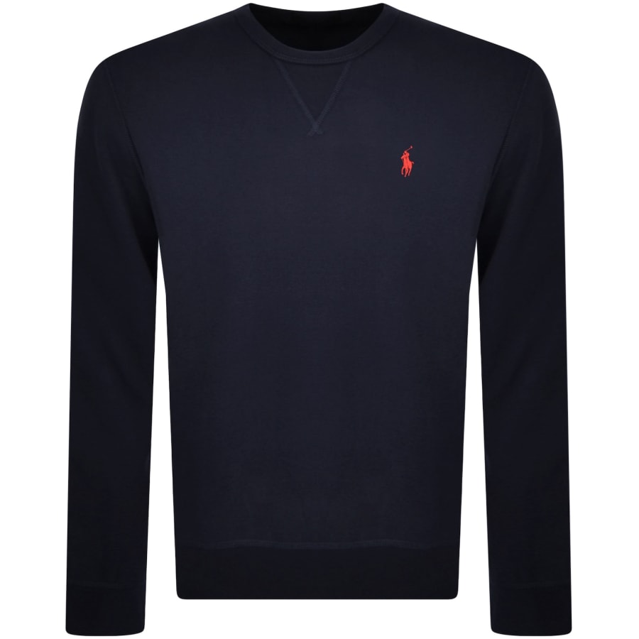 Image number 1 for Ralph Lauren Crew Neck Sweatshirt Navy